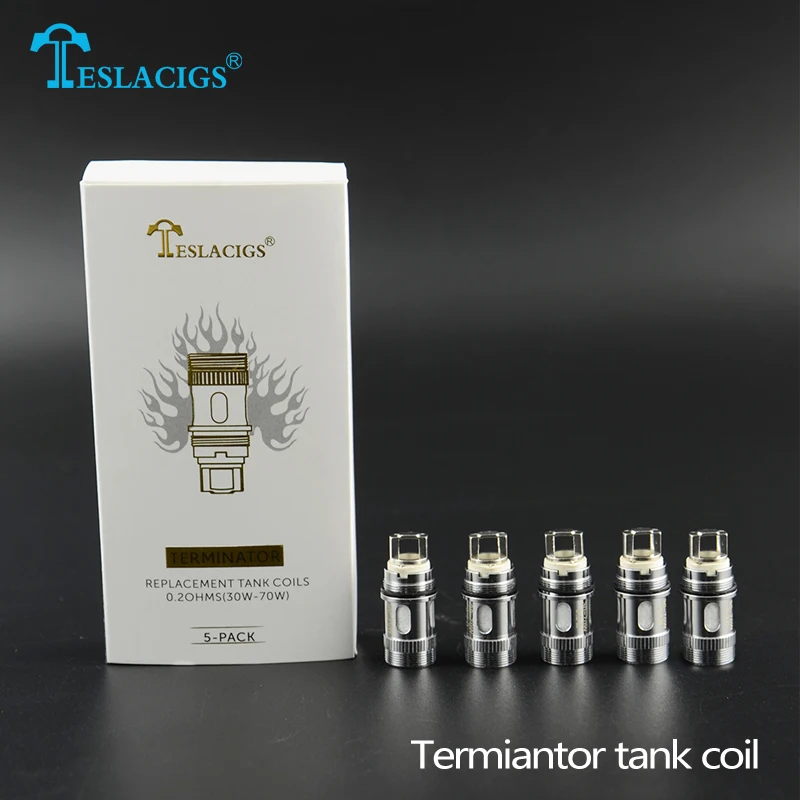 5Pcs Original Tesla terminator tank coil 0.2ohm replacement core head for Terminator 90w Kit electronic cigarette core vape coil
5Pcs Original Tesla terminator tank coil 0.2ohm replacement core head for Terminator 90w Kit electronic cigarette core vape coil
