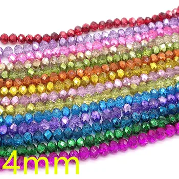 Wholesale 100pcs Half Plated Faceted Rondelle Crystal Glass Loose Spacer Beads DIY 4mm
Wholesale 100pcs Half Plated Faceted Rondelle Crystal Glass Loose Spacer Beads DIY 4mm