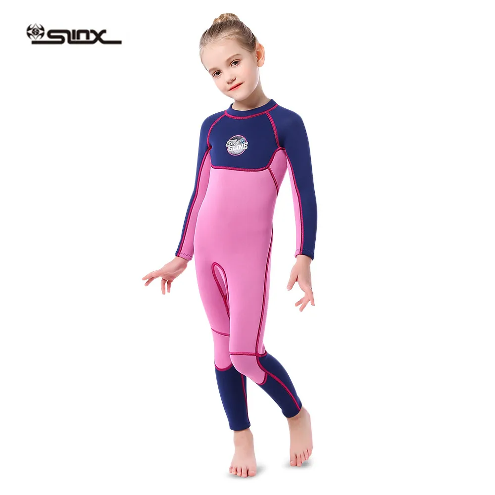 Фото SLINX/Детские костюмы для дайвинга 3 мм теплый купальный костюм с - купить