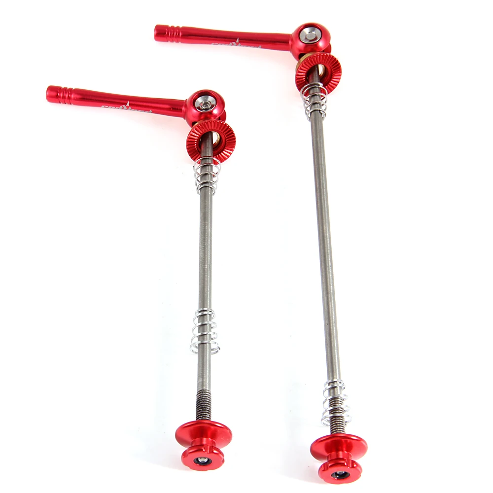 1 Pair Bicycle Bike Wheel Hub Quick Release QR Front Rear Axle Skewer Titanium Alloy Bicycle Skewer Cycling Accessories
1 Pair Bicycle Bike Wheel Hub Quick Release QR Front Rear Axle Skewer Titanium Alloy Bicycle Skewer Cycling Accessories