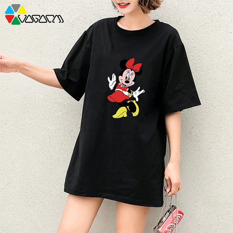 Summer New Plus Size Harajuku Short Sleeve Kawaii Mickey Mouse Minnie T Shirts Fashion Loose Medium Long Tees M-2XL
Summer New Plus Size Harajuku Short Sleeve Kawaii Mickey Mouse Minnie T Shirts Fashion Loose Medium Long Tees M-2XL