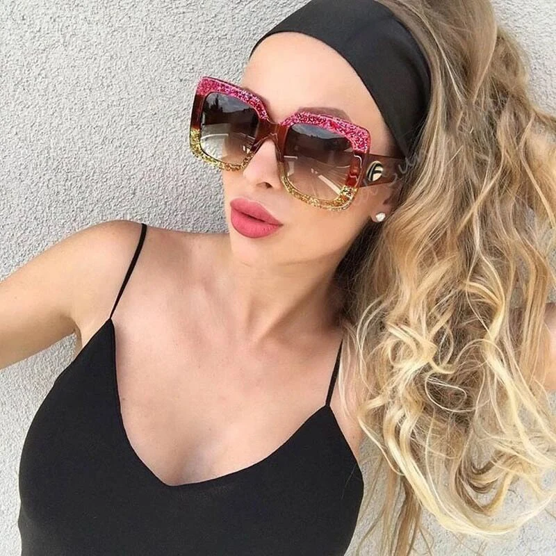 Winla 2019 Newest Oversized Square Sunglasses Women Luxury Brand Designer Red Green Sun Glasses Female Vintage Shades Eyewear
Winla 2019 Newest Oversized Square Sunglasses Women Luxury Brand Designer Red Green Sun Glasses Female Vintage Shades Eyewear