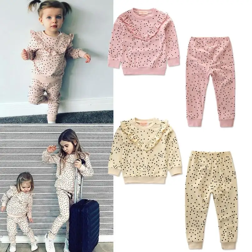2019 new Spring Autumn children girls clothing sets Wave point-shaped clothes Sweatshirts + pants baby kids 2 pcs suit
2019 new Spring Autumn children girls clothing sets Wave point-shaped clothes Sweatshirts + pants baby kids 2 pcs suit