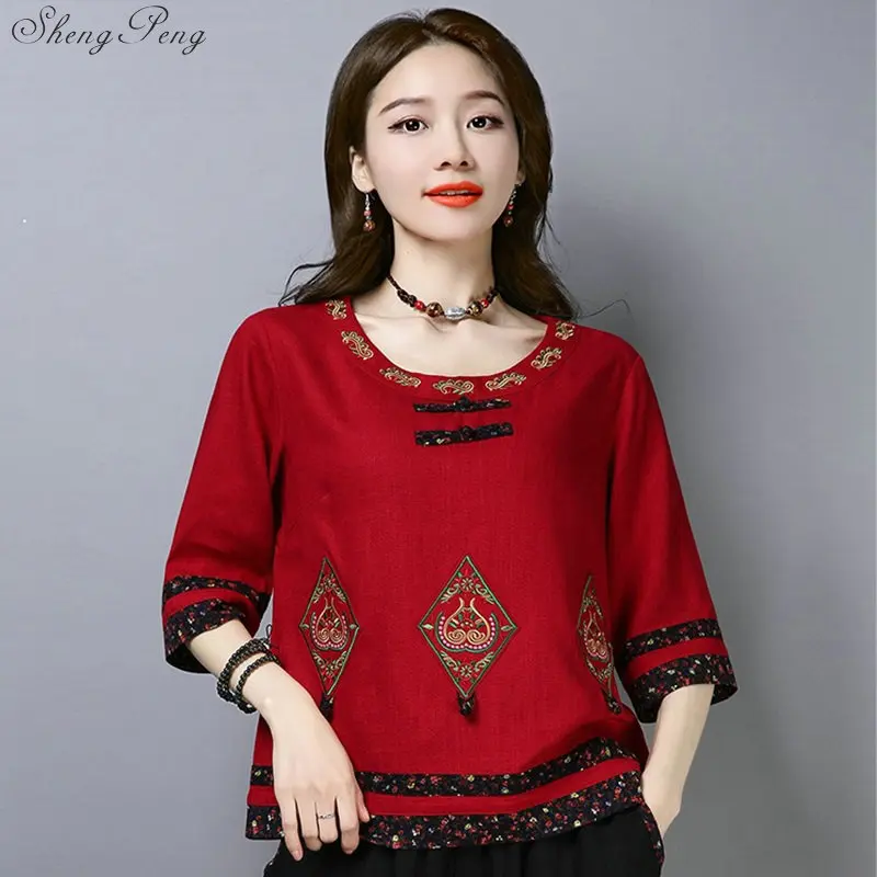2019 Woman Chinese Traditional Women oriental China clothing womens tops and blouses G148
2019 Woman Chinese Traditional Women oriental China clothing womens tops and blouses G148