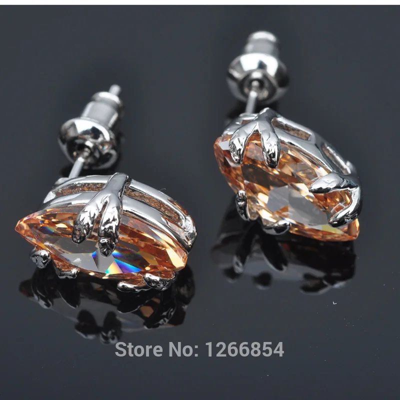 Fresh Brown Cubic Zirconia Silver Jewelry For Women Stud Earrings Free Gift Bag P01839
Fresh Brown Cubic Zirconia Silver Jewelry For Women Stud Earrings Free Gift Bag P01839