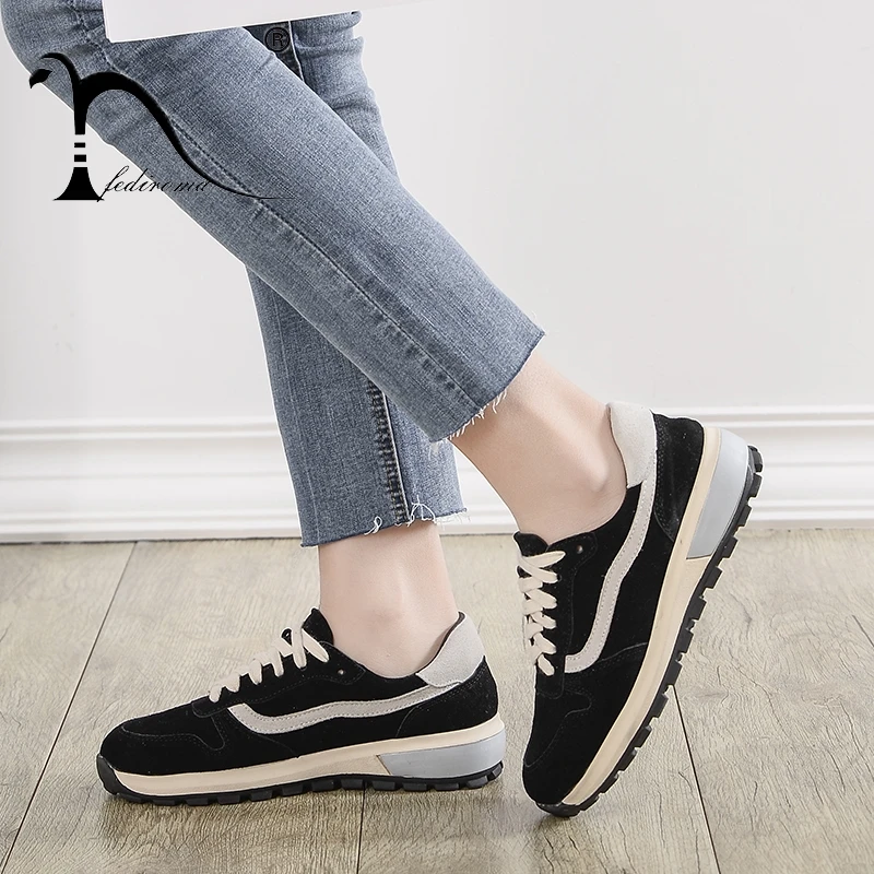 FEDIROMA Genuine Leather Shoes For Women Soft Sneakers Mix-colors Cross-tied Lace-up Shoes Autumn Round Toe Flats shoes
FEDIROMA Genuine Leather Shoes For Women Soft Sneakers Mix-colors Cross-tied Lace-up Shoes Autumn Round Toe Flats shoes