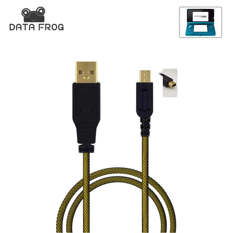 Data Frog Gold Plating 1.5M 3M Charger Charging Cables High Speed USB 2.0 Power Cable For Nintendo 2DS/3DS/3DSLL/NEW 3DSLL
Data Frog Gold Plating 1.5M 3M Charger Charging Cables High Speed USB 2.0 Power Cable For Nintendo 2DS/3DS/3DSLL/NEW 3DSLL