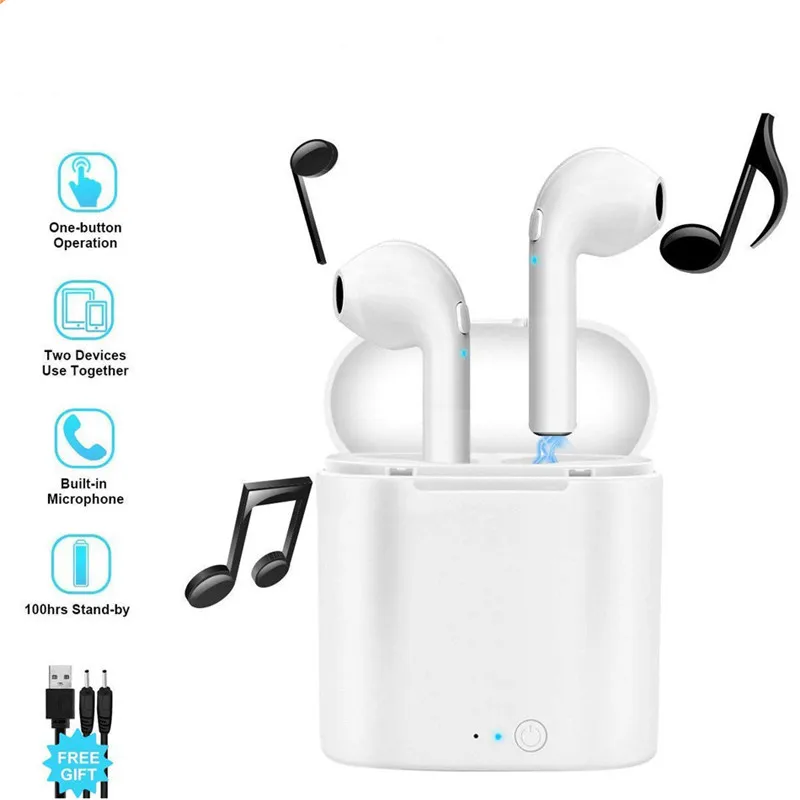 i7s TWS 5.0 Wireless Bluetooth Earphone Stereo Earbud Headset With Charging Box For All Bluetooth tablet Smart phone earphone
i7s TWS 5.0 Wireless Bluetooth Earphone Stereo Earbud Headset With Charging Box For All Bluetooth tablet Smart phone earphone