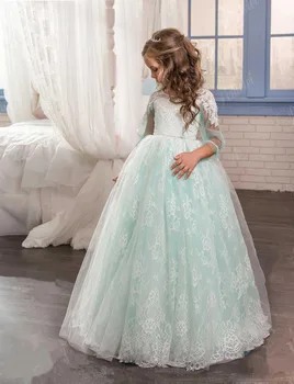 2018 Romantic Mint Green Tulle Flower Girl Dress for Weddings Girl Party First Communion Dress Kids Princess Pageant Gown
2018 Romantic Mint Green Tulle Flower Girl Dress for Weddings Girl Party First Communion Dress Kids Princess Pageant Gown