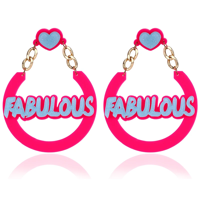 Night Club Hyperbole Hip Hop Acrylic Round Heart Stud Earrings for Women Maxi Big Long Letter Earring Fashion Jewelry Duftgold
Night Club Hyperbole Hip Hop Acrylic Round Heart Stud Earrings for Women Maxi Big Long Letter Earring Fashion Jewelry Duftgold