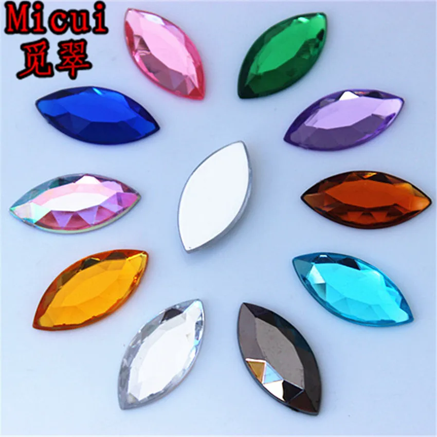 Micui 50PCS 12*25mm Horse eye Mix Color Flatback Acrylic Rhinestones For Clothing Glue On Strass Crystals Stones Non Hotfix Z718
Micui 50PCS 12*25mm Horse eye Mix Color Flatback Acrylic Rhinestones For Clothing Glue On Strass Crystals Stones Non Hotfix Z718