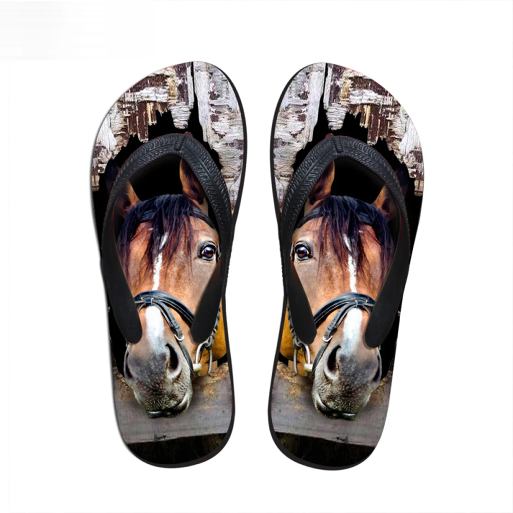 Customized 3D Crazy Animal Horse Print Summer Women Slipper Rubber House Flip Flops for Ladies Female Beach Sandals Flats Shoe
Customized 3D Crazy Animal Horse Print Summer Women Slipper Rubber House Flip Flops for Ladies Female Beach Sandals Flats Shoe