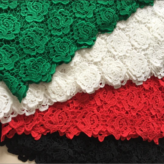 2Yards Red African Guipure Lace Fabric Black Cord Lace Nigerian Wedding Dress Flower Pattern White Lace Fabric
2Yards Red African Guipure Lace Fabric Black Cord Lace Nigerian Wedding Dress Flower Pattern White Lace Fabric