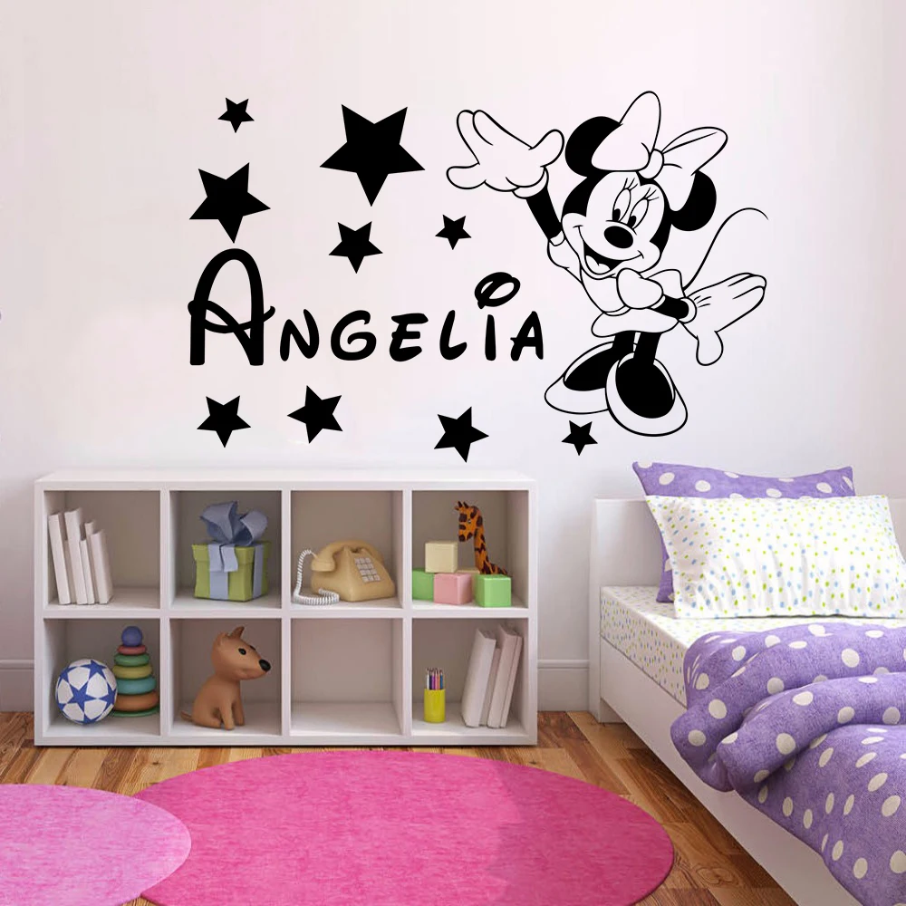 Personalized Name Wall Sticker Lovely Minnie Vinyl Wall Decal Creative Decor For Kids Room Mickey Minnie Vinyl Wall Poster AZ194
Personalized Name Wall Sticker Lovely Minnie Vinyl Wall Decal Creative Decor For Kids Room Mickey Minnie Vinyl Wall Poster AZ194