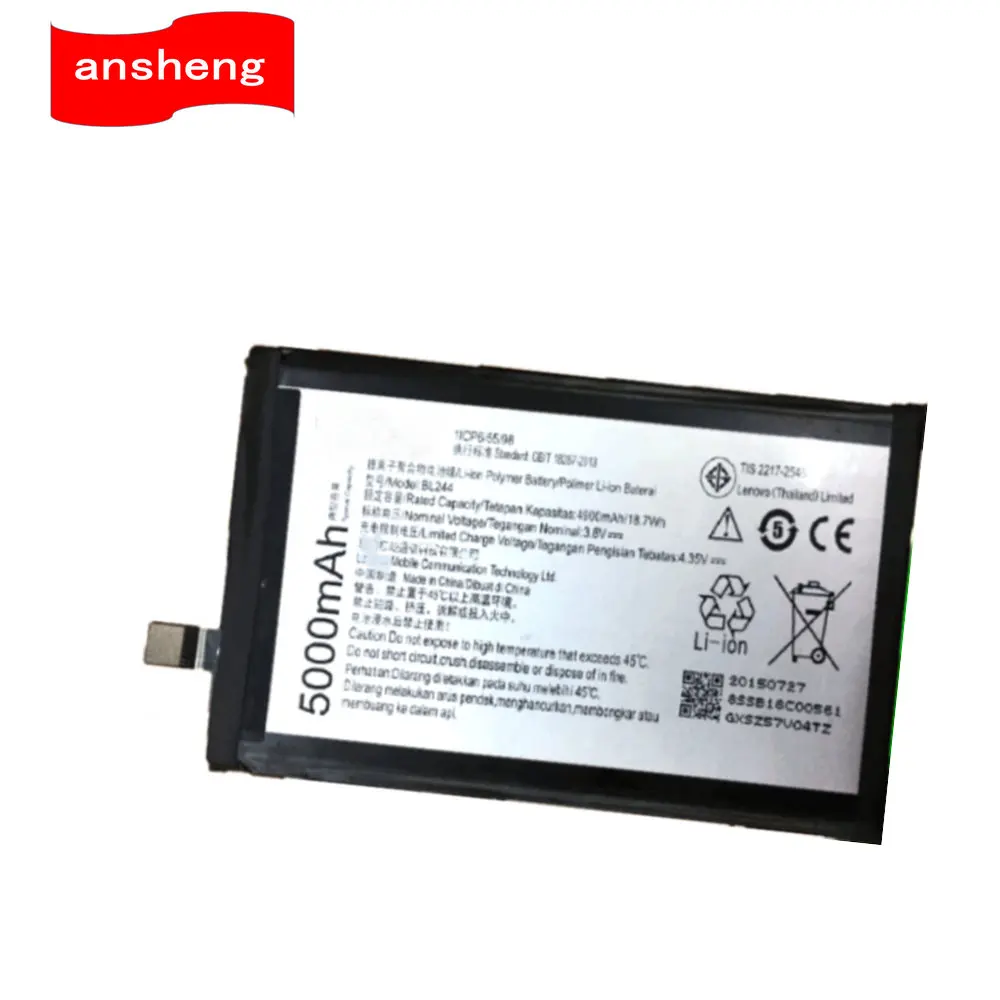High Quality 4900mAh BL244 battery for Lenovo Vibe P1 P1A42 P1C58 P1C72 Cellphone
High Quality 4900mAh BL244 battery for Lenovo Vibe P1 P1A42 P1C58 P1C72 Cellphone