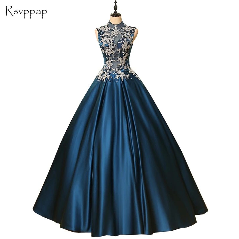 Long Evening Dress 2020 Ball Gown Sheer High Neck Lace Sleeveless Floor Length African Women Formal Evening Gowns robe de soiree
Long Evening Dress 2020 Ball Gown Sheer High Neck Lace Sleeveless Floor Length African Women Formal Evening Gowns robe de soiree