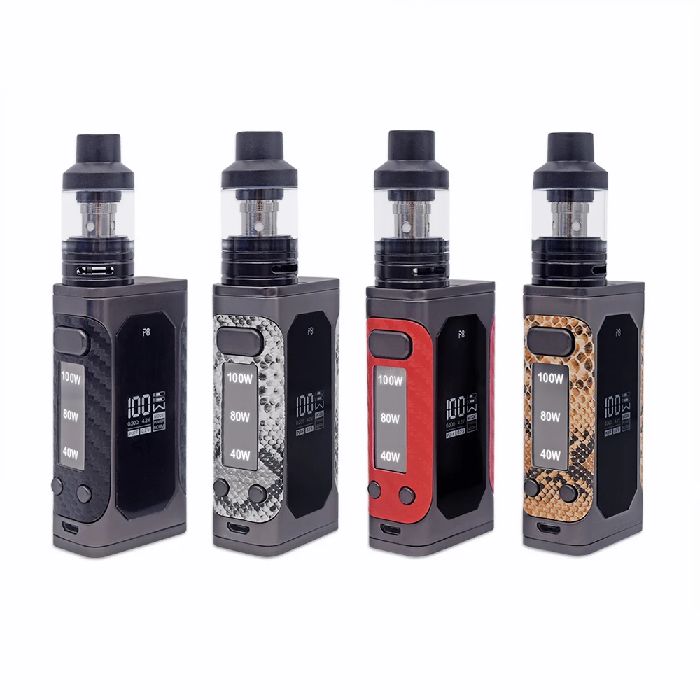 P8 electronic cigarrete 100W box mode kit 2200mAh battery with liquid vaporizer 510 thread coil smoking vaper
P8 electronic cigarrete 100W box mode kit 2200mAh battery with liquid vaporizer 510 thread coil smoking vaper