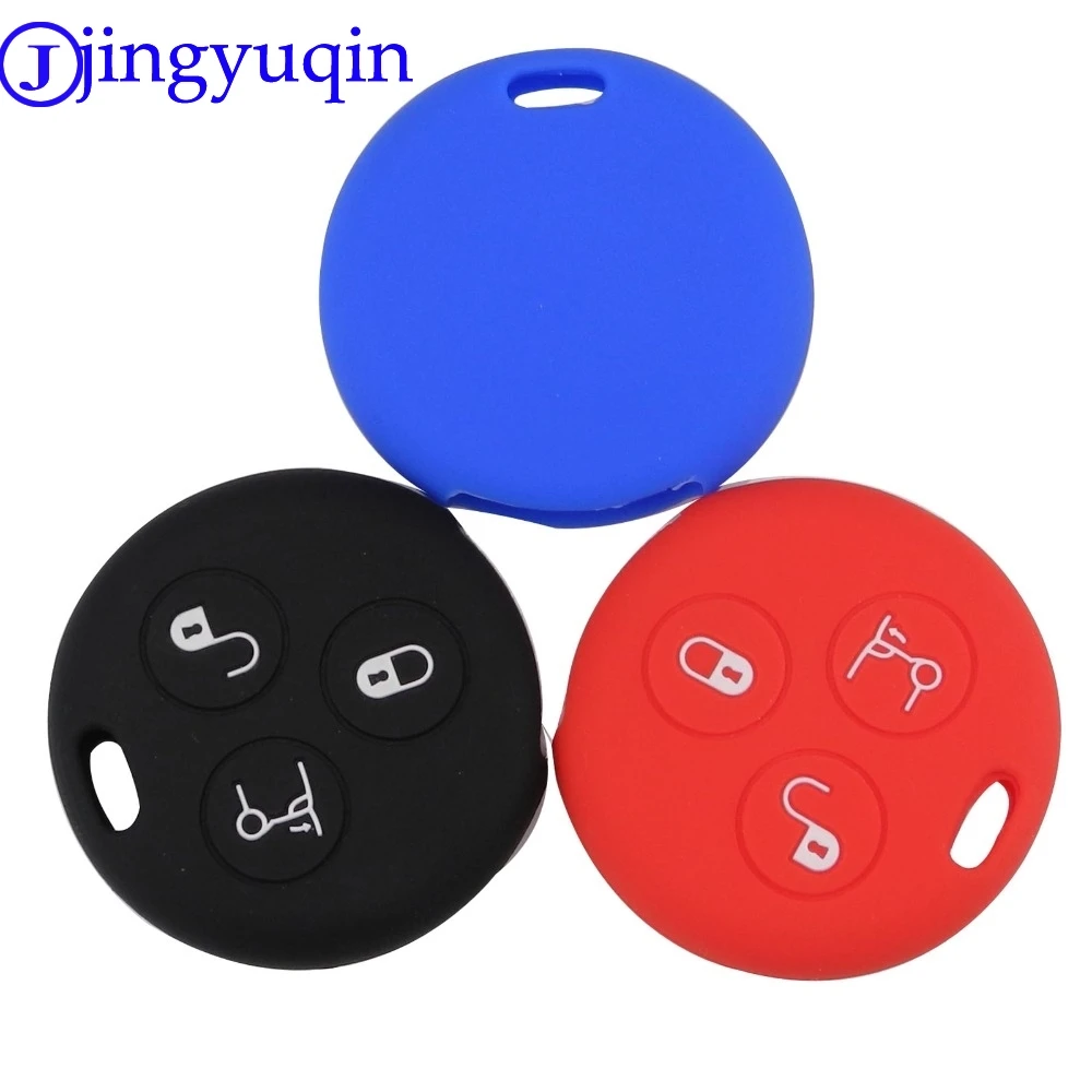 jingyuqin 10ps Silicone Remote Car Key Cover Case For Benz Smart City Fortwo Roadster 3 Button key Holder
jingyuqin 10ps Silicone Remote Car Key Cover Case For Benz Smart City Fortwo Roadster 3 Button key Holder