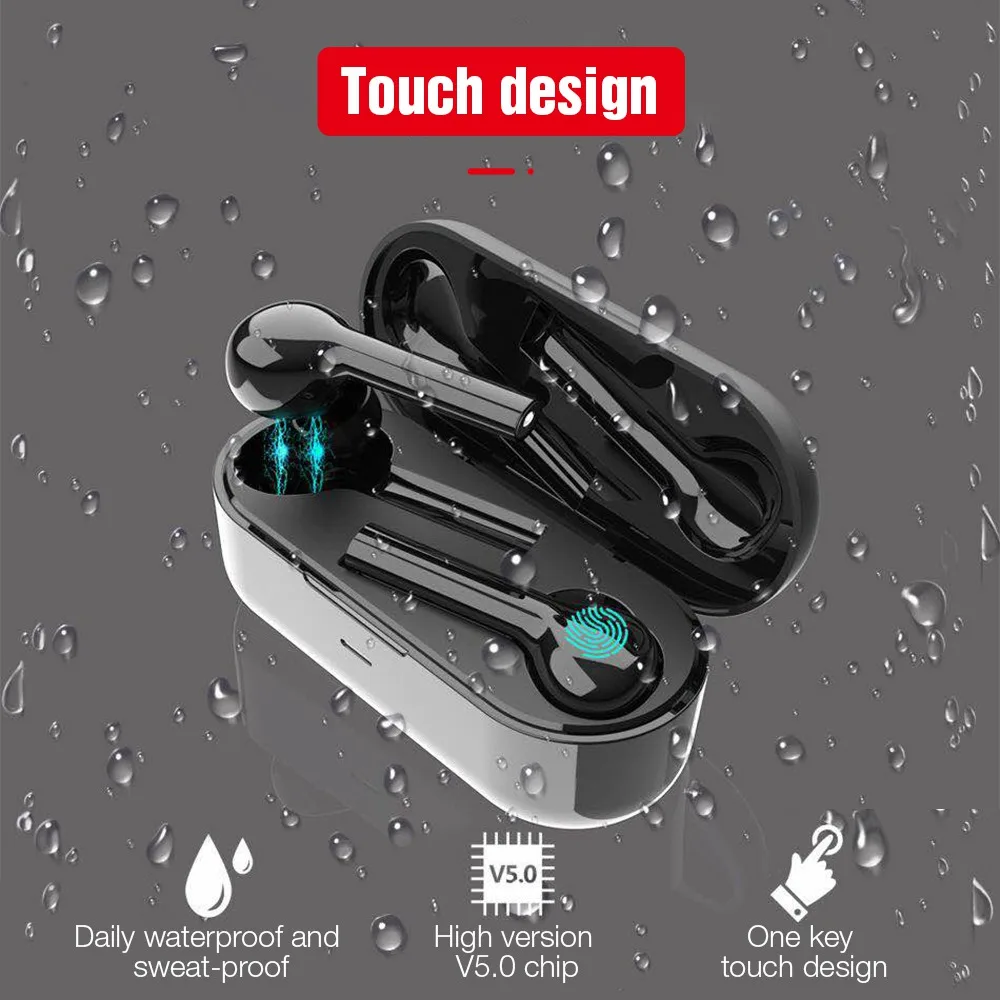 Mini TWS Bluetooth Earphones V5.0 Wireless Stereo Earbuds Touch Control Sport Headsets with Charging Box For Smartphones
Mini TWS Bluetooth Earphones V5.0 Wireless Stereo Earbuds Touch Control Sport Headsets with Charging Box For Smartphones
