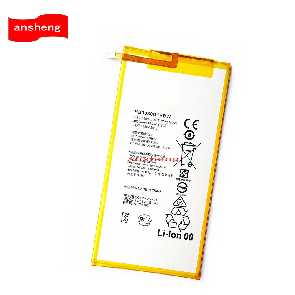 High Quality 4650mAh HB3080G1EBW Battery For Huawei Honor S8-701u S8-701W S8 Tablet PC battery
High Quality 4650mAh HB3080G1EBW Battery For Huawei Honor S8-701u S8-701W S8 Tablet PC battery