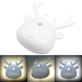 Indoor Decorate IR Motion Sensor Deer Head LED Night Wall Lamp Auto On/Off Rechargeable Home Night Lighting for Bedroom Hallway
Indoor Decorate IR Motion Sensor Deer Head LED Night Wall Lamp Auto On/Off Rechargeable Home Night Lighting for Bedroom Hallway