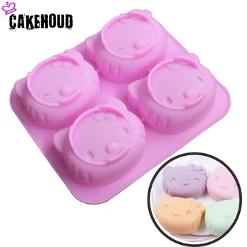 CAKEHOUD DIY Baking Tools 4 Hole Silicone Hello Kitty Cake Mold Birthday Cake Accessories Chocolate Cookies Mold Kitchenware
CAKEHOUD DIY Baking Tools 4 Hole Silicone Hello Kitty Cake Mold Birthday Cake Accessories Chocolate Cookies Mold Kitchenware