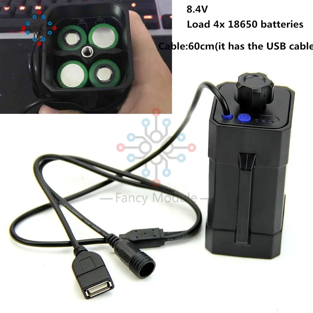 4 x 18650 Cycling Safety Waterproof Battery Pack LED Indicator Lithium Battery Box Case for BicycleTail Light
4 x 18650 Cycling Safety Waterproof Battery Pack LED Indicator Lithium Battery Box Case for BicycleTail Light