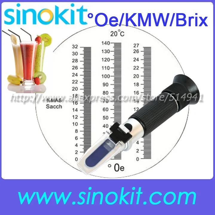 CE certification Wholesales 0-140 'Oe Hand held Wine/Oe/Brix Refractometer RHB-32sATC
CE certification Wholesales 0-140 'Oe Hand held Wine/Oe/Brix Refractometer RHB-32sATC