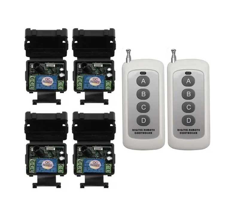 DC 24 v 1channel mini RF wireless remote control switch receiver transmitter 433MHZ all-purpose power controller 100m
DC 24 v 1channel mini RF wireless remote control switch receiver transmitter 433MHZ all-purpose power controller 100m