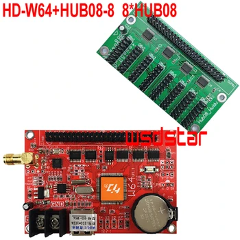 HD-W64+HUB08-8 8*HUB08 1024*256 4096*64 USB+WIFI LED display control card Single & Dual Color LED control system HD W64
HD-W64+HUB08-8 8*HUB08 1024*256 4096*64 USB+WIFI LED display control card Single & Dual Color LED control system HD W64