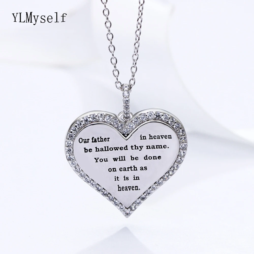 Silver metal suspension Commemorating Father's love necklace jewelry Heart 925 sterling silver lovely pendants
Silver metal suspension Commemorating Father's love necklace jewelry Heart 925 sterling silver lovely pendants