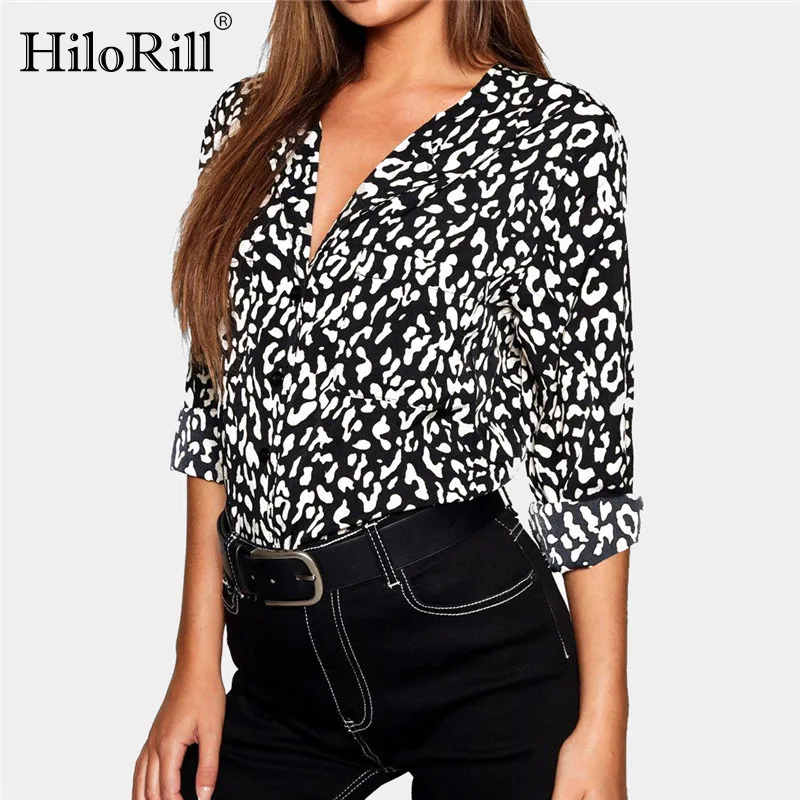 Blouse Women Casual Leopard Print Chiffon Blouse Long Sleeve V-Neck Office Blouse Ladies Elegant Tops Blusas Mujer De Moda 2019
Blouse Women Casual Leopard Print Chiffon Blouse Long Sleeve V-Neck Office Blouse Ladies Elegant Tops Blusas Mujer De Moda 2019