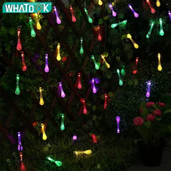 Premium Quality 4.8M 20 LED Water Drop Outdoor Solar String Lights 8 modes Waterproof Light for Christmas Garland Yard *100pcs
Premium Quality 4.8M 20 LED Water Drop Outdoor Solar String Lights 8 modes Waterproof Light for Christmas Garland Yard *100pcs