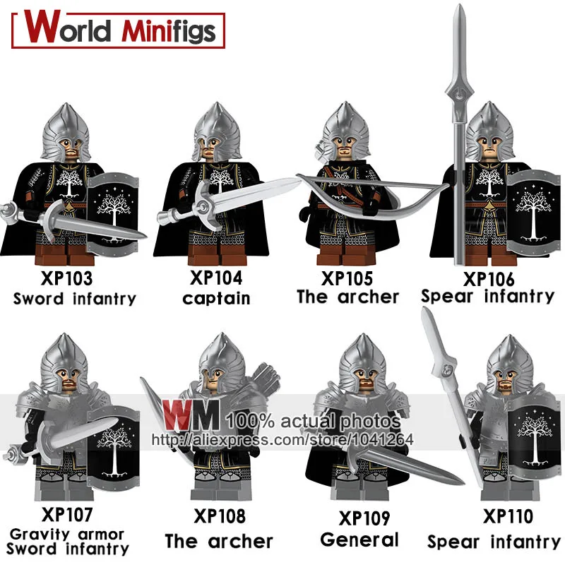 Single Sale Lord of the Rings Knight Soldier of Gondor Heavy Spear Sword Building Blocks Bricks Toys
Single Sale Lord of the Rings Knight Soldier of Gondor Heavy Spear Sword Building Blocks Bricks Toys