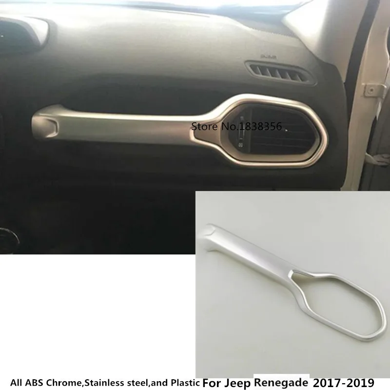 For Jeep Renegade 2017 2018 2019 High quality car styling detector ABS chrome Middle Co-pilot handshake Glove front trim panel
For Jeep Renegade 2017 2018 2019 High quality car styling detector ABS chrome Middle Co-pilot handshake Glove front trim panel