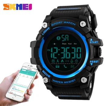 SKMEI Bluetooth Smart Watch Men 5Bar Waterproof Calories Pedometer Step Remote Clock Men Digital Wristwatch Relogio Masculino
SKMEI Bluetooth Smart Watch Men 5Bar Waterproof Calories Pedometer Step Remote Clock Men Digital Wristwatch Relogio Masculino