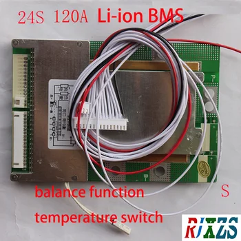 24S 120A version S lipo lithium Polymer BMS/PCM/PCB battery protection board for 24 Packs 18650 Li-ion Battery Cell w/ Balance
24S 120A version S lipo lithium Polymer BMS/PCM/PCB battery protection board for 24 Packs 18650 Li-ion Battery Cell w/ Balance