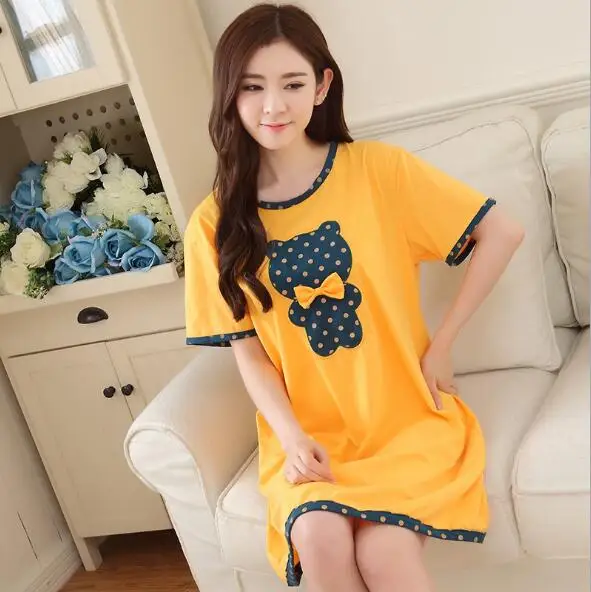 2018 New Hot Sale Cute Girls sleep wear Nightdress Sleepwear Short Sleeve Casual Nightwear Gray Sleepshirts Shirt Plus size 3XL
2018 New Hot Sale Cute Girls sleep wear Nightdress Sleepwear Short Sleeve Casual Nightwear Gray Sleepshirts Shirt Plus size 3XL
