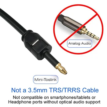 Mini Cable 3.5mm SPDIF Optical Fiber Cable 3.5 to Optical Audio Cable Adapter for Macbook -Drop 
Mini Cable 3.5mm SPDIF Optical Fiber Cable 3.5 to Optical Audio Cable Adapter for Macbook -Drop