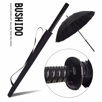 2018 New Creative Long Handle Large Windproof Samurai Sword Umbrella Japanese Ninja-like Sun Rain Straight Umbrella Manual Open
2018 New Creative Long Handle Large Windproof Samurai Sword Umbrella Japanese Ninja-like Sun Rain Straight Umbrella Manual Open