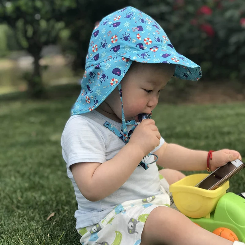 Summer Baby Sun Hat Children Outdoor Neck Ear Cover Anti Uv Protection Beach Caps Kids Boy Girl Swimming Flap Cap For 6-18 Mon
Summer Baby Sun Hat Children Outdoor Neck Ear Cover Anti Uv Protection Beach Caps Kids Boy Girl Swimming Flap Cap For 6-18 Mon