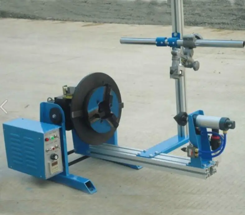 50KG Rotary Welding Positioner Turntable Timing w//200mm Chuck Torch Holder 120W