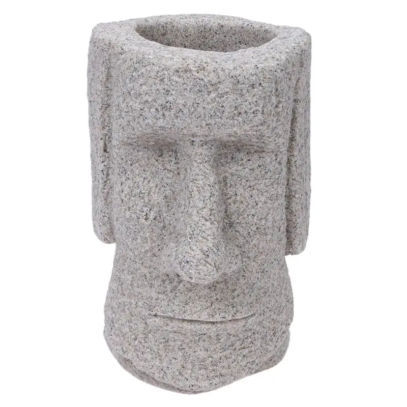 Creative Design Sandstone Easter Island Moai Pen Holder Desktop Decor Figurine Ancient Statue Pencil Container Desk Organizer
Creative Design Sandstone Easter Island Moai Pen Holder Desktop Decor Figurine Ancient Statue Pencil Container Desk Organizer