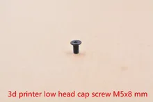 3d 프린터 나사 로우 헤드 캡 나사 m5 나사 6mm 8mm 10mm 15mm 20mm 25mm 30mm 35mm 40mm 탄소(China)