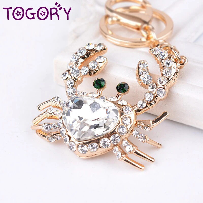 TOGORY Cute Crab Key Chains Rings Holder For Car Crystal Rhinestone Bag Pendant For Women Keyrings KeyChains
TOGORY Cute Crab Key Chains Rings Holder For Car Crystal Rhinestone Bag Pendant For Women Keyrings KeyChains