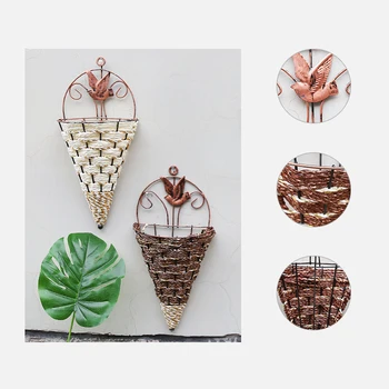 Hanging Iron Rattan Basket Outdoor Wall Planter Iron Rattan Interior Decoration Basket Wicker Flower Basket Pot Home Gardening
Hanging Iron Rattan Basket Outdoor Wall Planter Iron Rattan Interior Decoration Basket Wicker Flower Basket Pot Home Gardening