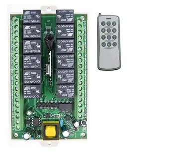 AC 220V 12CH RF Wireless Remote Control Relay Switch light lamp window Garage Doors shutters projection screen motor
AC 220V 12CH RF Wireless Remote Control Relay Switch light lamp window Garage Doors shutters projection screen motor