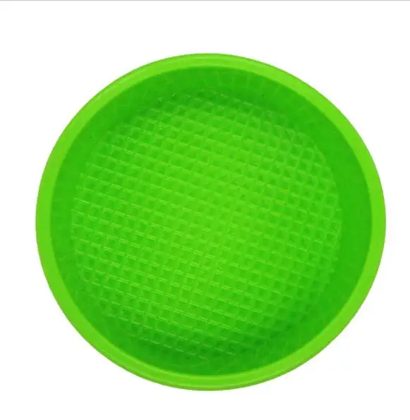 Image 8 inch High quality 100% Food Grade Silicone Cake pan Pizza Cupcake Pan Big Round Bakeware DIY Mold