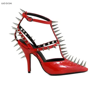 2020 New style women spike stud high heels thin heel rivets pumps party shoes red patent leather pumps dress shoes wedding shoes
2020 New style women spike stud high heels thin heel rivets pumps party shoes red patent leather pumps dress shoes wedding shoes