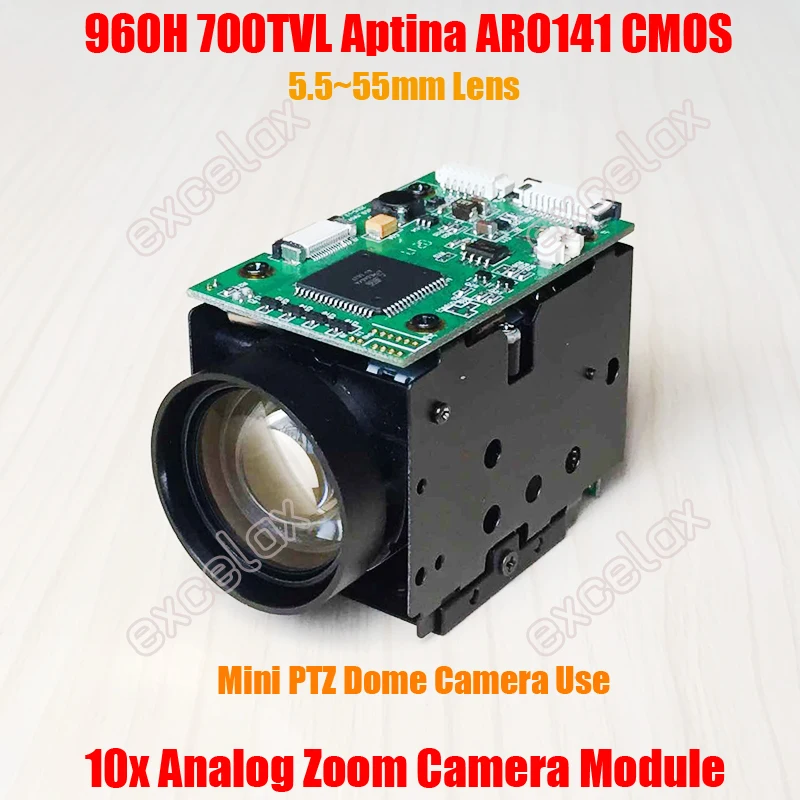 960H 700TVL Analog 10x Optical 1/4" Aptina AR0141 CMOS CCTV Zoom Camera Module Block IR CUT for Mini PTZ Speed Dome Camera
960H 700TVL Analog 10x Optical 1/4" Aptina AR0141 CMOS CCTV Zoom Camera Module Block IR CUT for Mini PTZ Speed Dome Camera